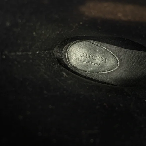 Gucci Black Rubber Guccisma Wellington Boot, Embossed Monogram, Insulated Inside - Picture 6 of 16